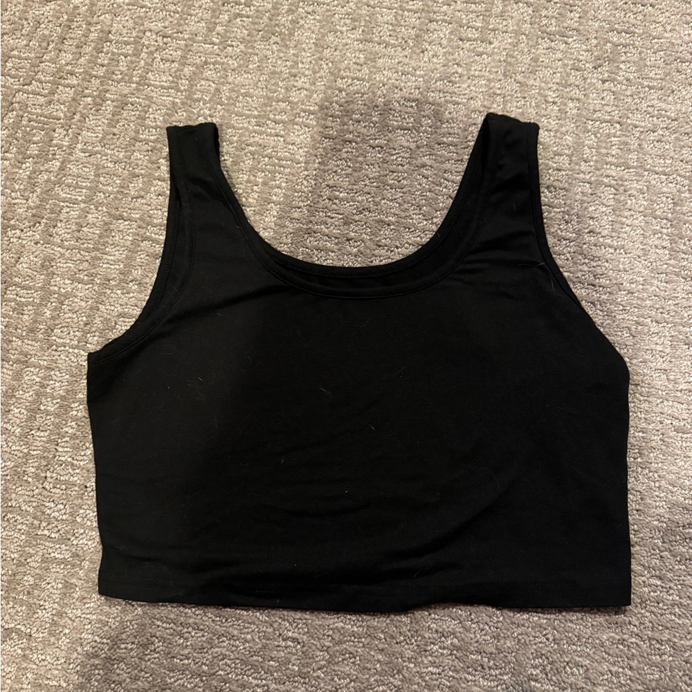 Black tank top